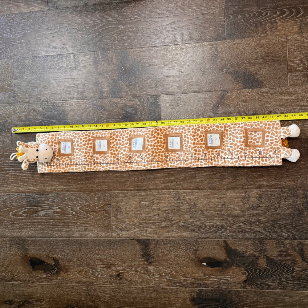 Baby Aurora Giraffe Plush Growth Chart Nursery Wall Decor Photo Frames Safari - Picture 4 of 5